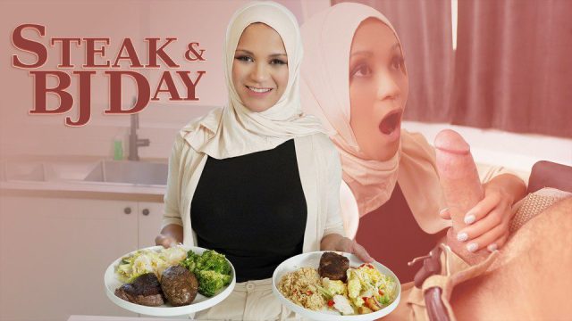 HijabMylfs ? Jazmine Cruz ? Steak And Blowjob Day