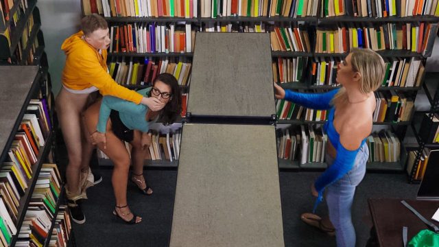 LilHumpers ? Slay Savage, Krissy Knight ? Sneaky Librarian Gets College Cock